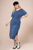 JESSIE  Navy Ultimate Maxi Tee Dress