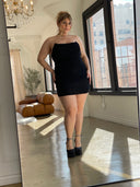 MINNIE Black Bodycon Dress moo