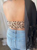 VERA Leopard Bandeau Top